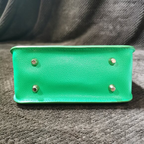 Pelle Green/Gold Crossbody EUC #239 - Picture 9 of 11